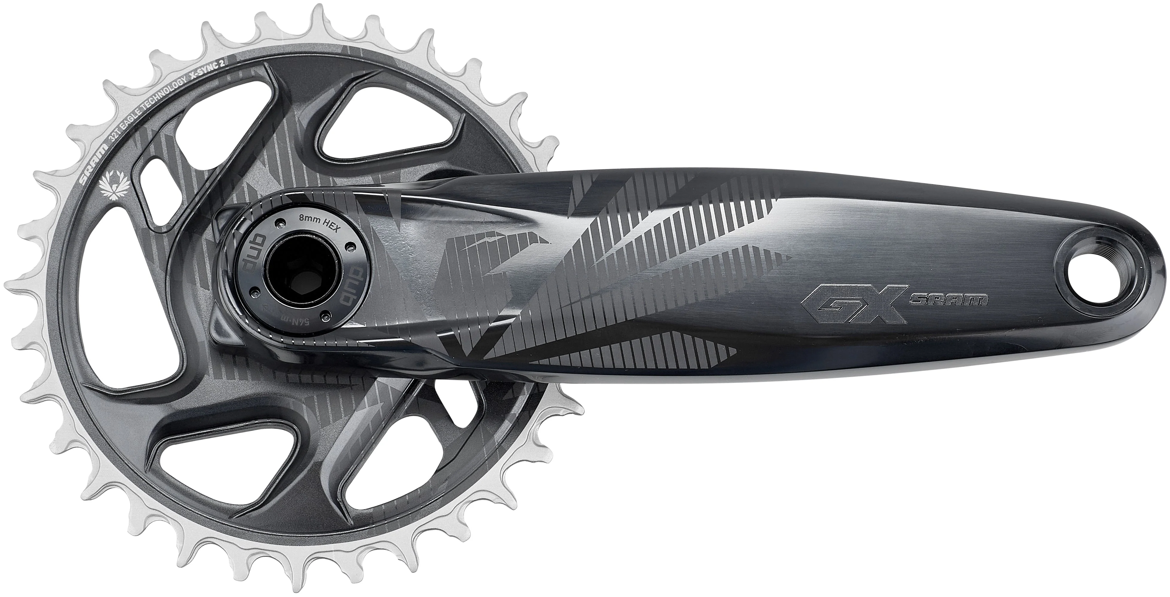 SRAM GX Eagle DUB Kurbelgarnitur 12-fach 32 Zähne DM grau - Image 4