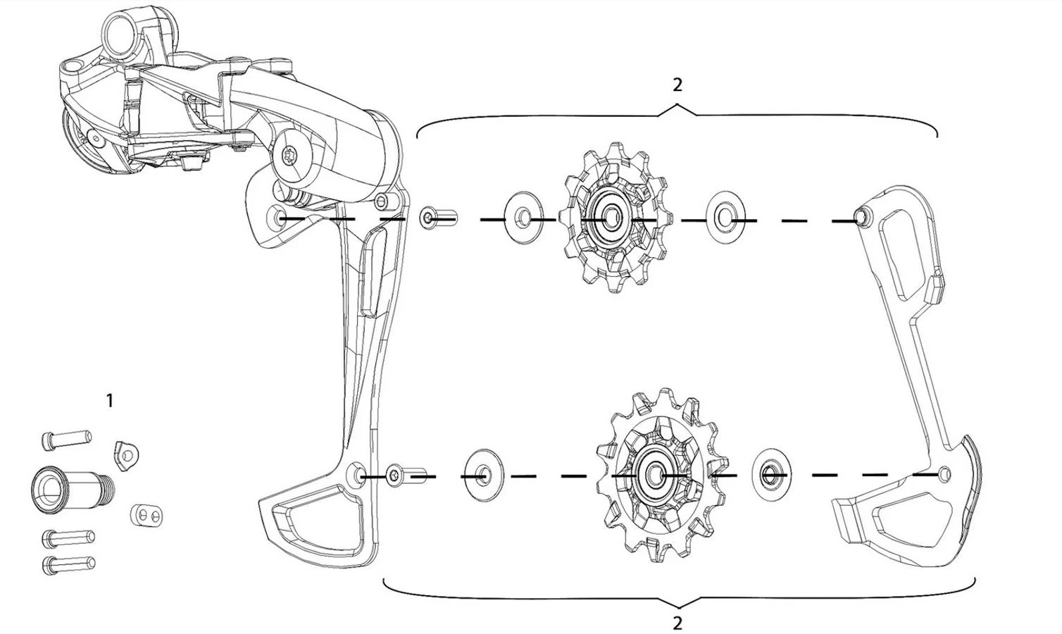 SRAM X-Sync und Innenkäfig Schaltrollen für GX Eagle Schaltwerk - Image 2