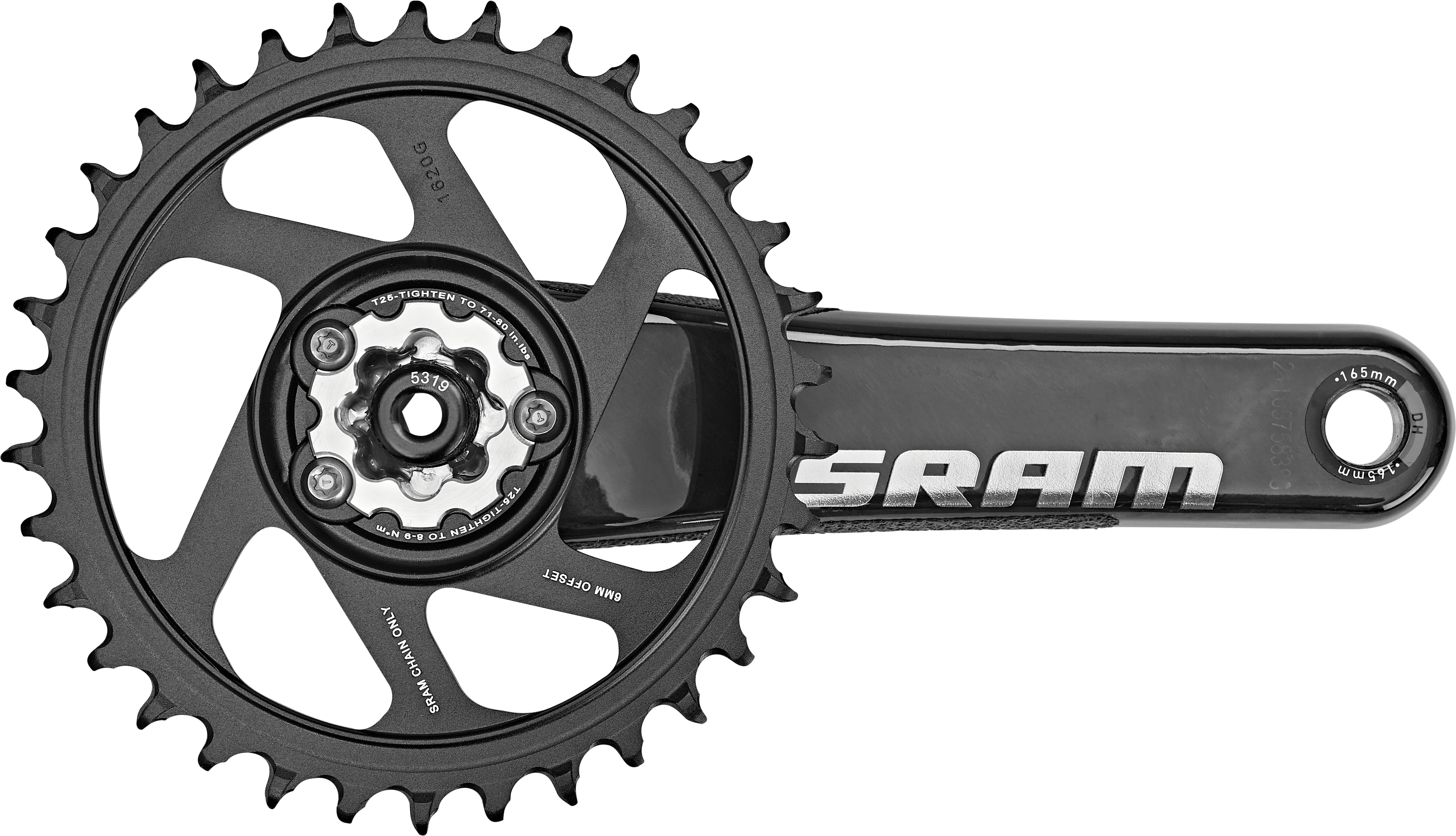 SRAM X01 DH DUB Kurbelgarnitur 34Z DM schwarz - Image 2