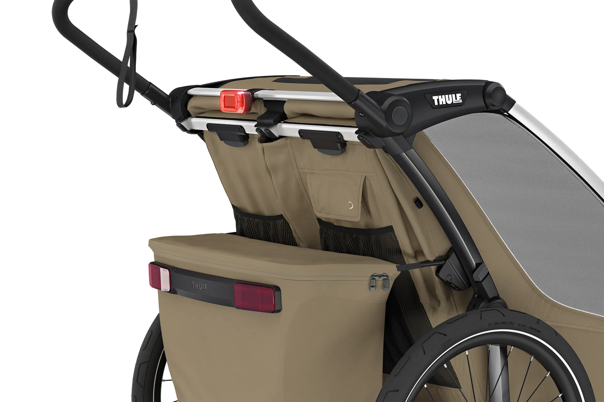 Thule Chariot Cross 2 Double Kinderanhänger  faded khaki - Image 6