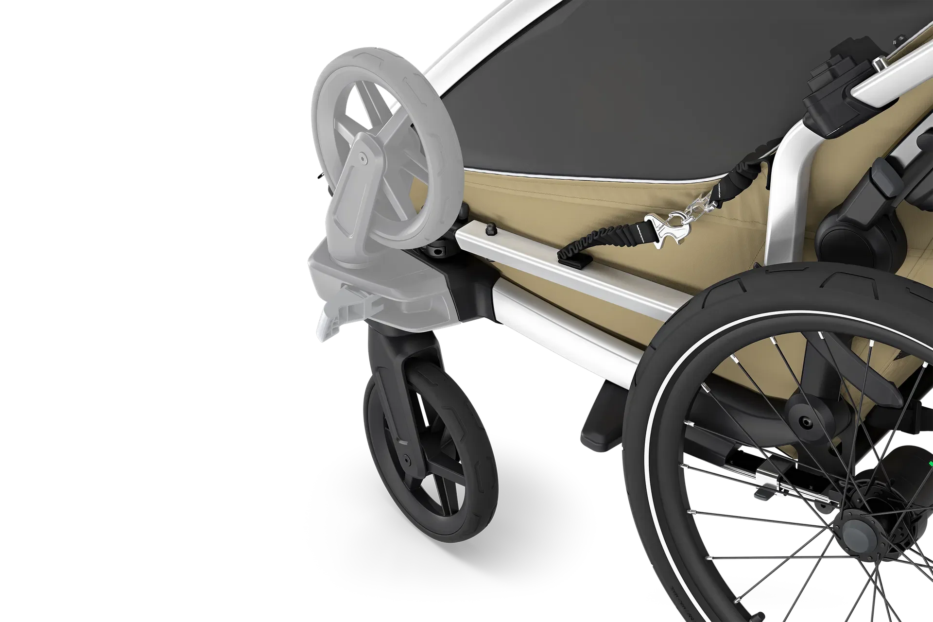 Thule Chariot Cross 2 Single Kinderanhänger  faded khaki - Image 8