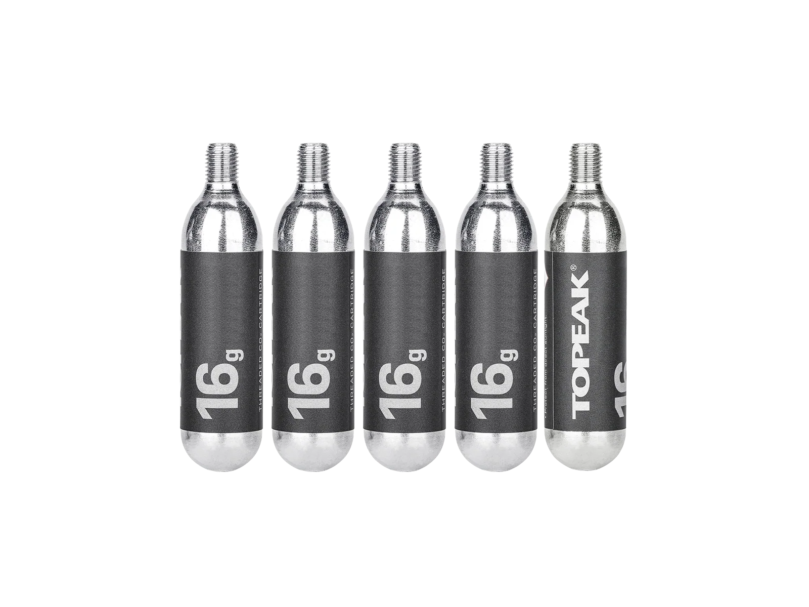 Topeak CO2 Kartusche mit Gewinde 16g 5 Stück