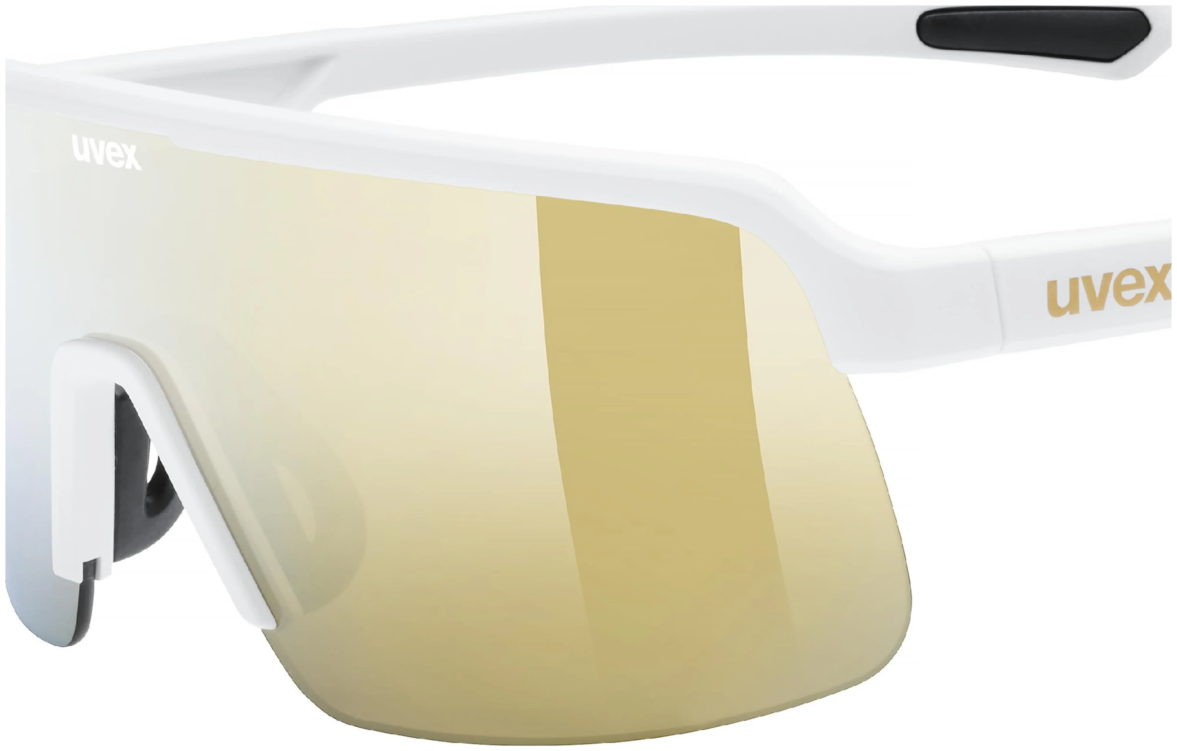 uvex Dyrt Radbrille White Matt / Mirror Gold