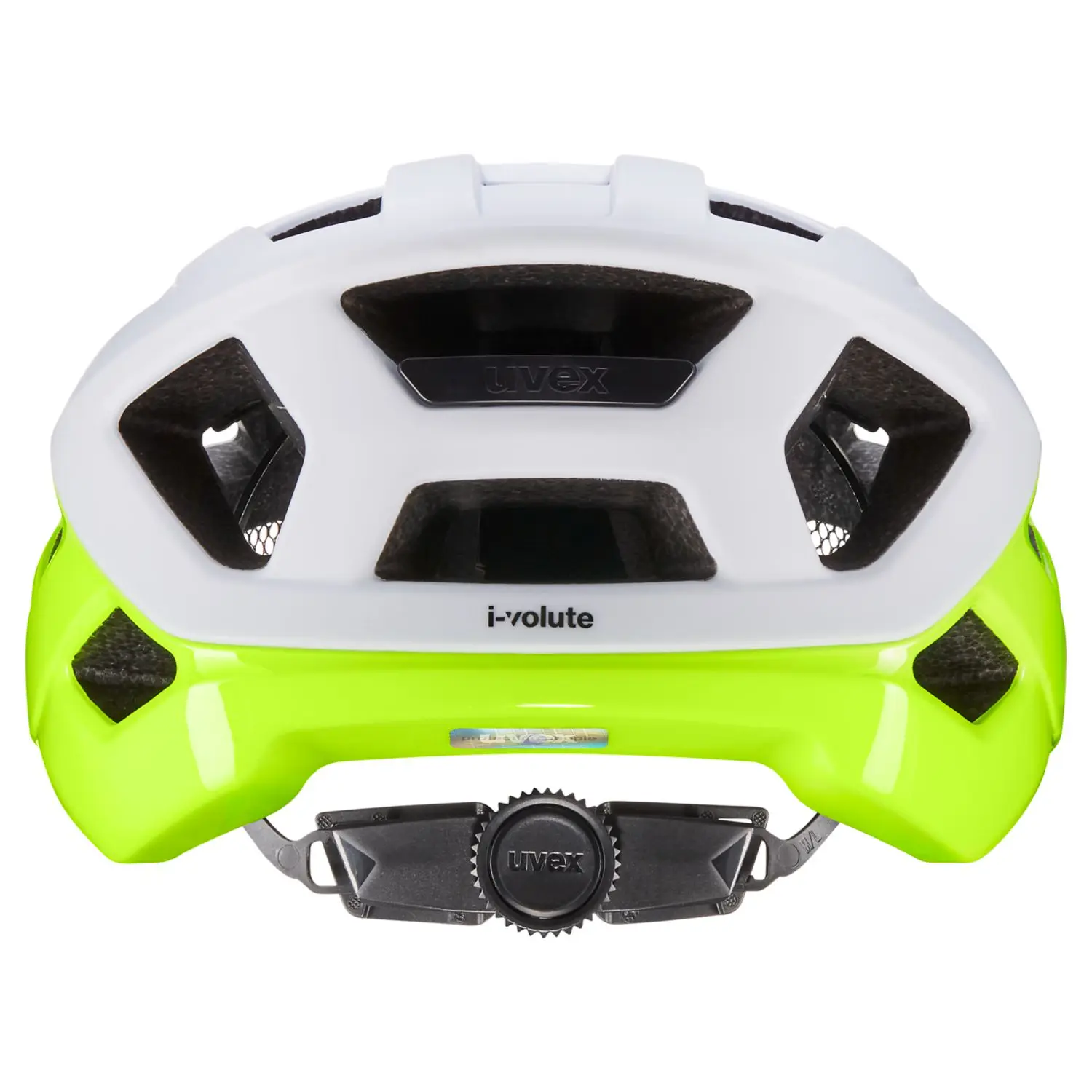 uvex I-Volute Rennrad-Helm White-Neon Yellow Matt - Image 3