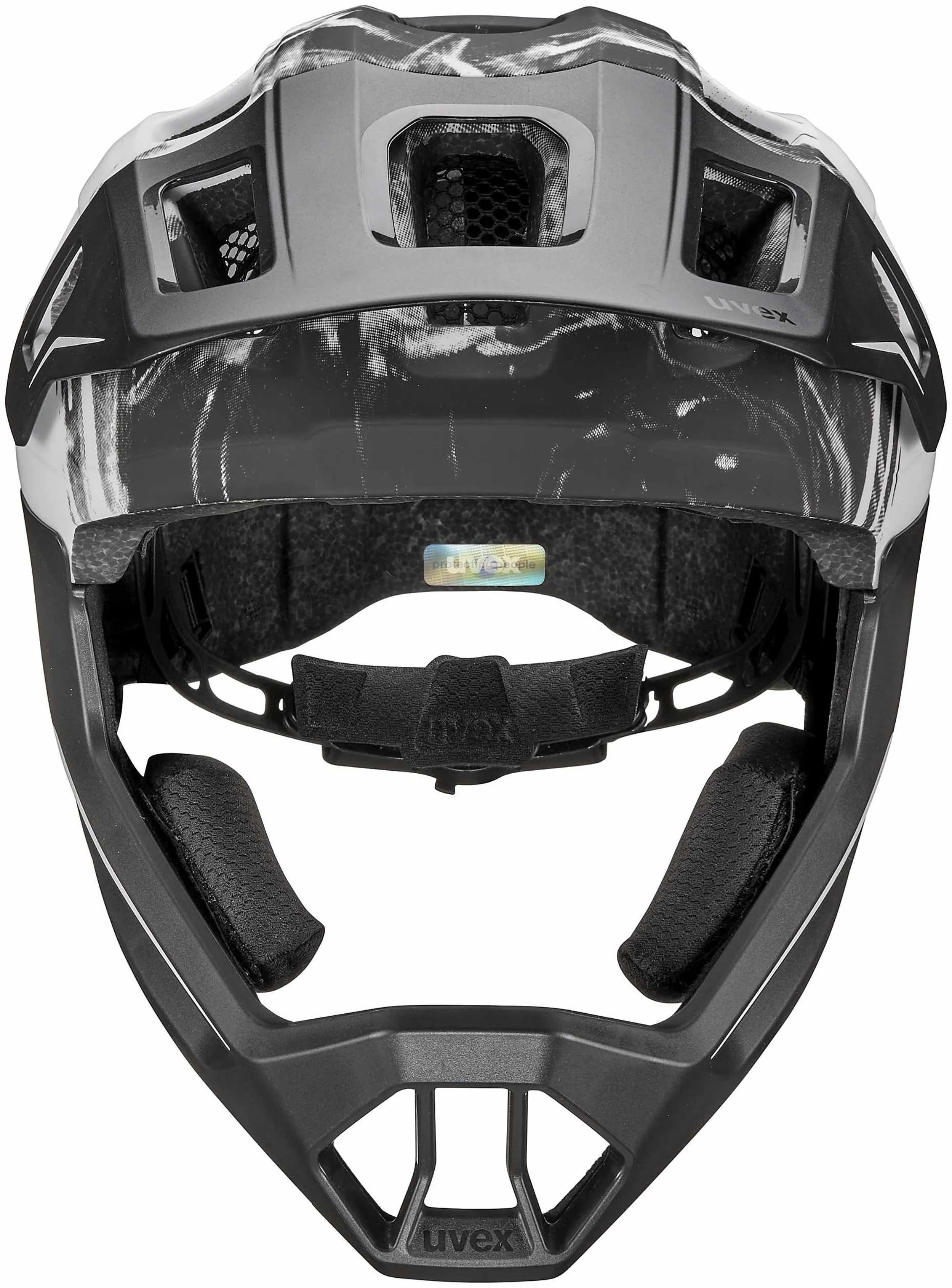 uvex React Jr. Fullface Kinderhelm Black-White Matt - Image 2