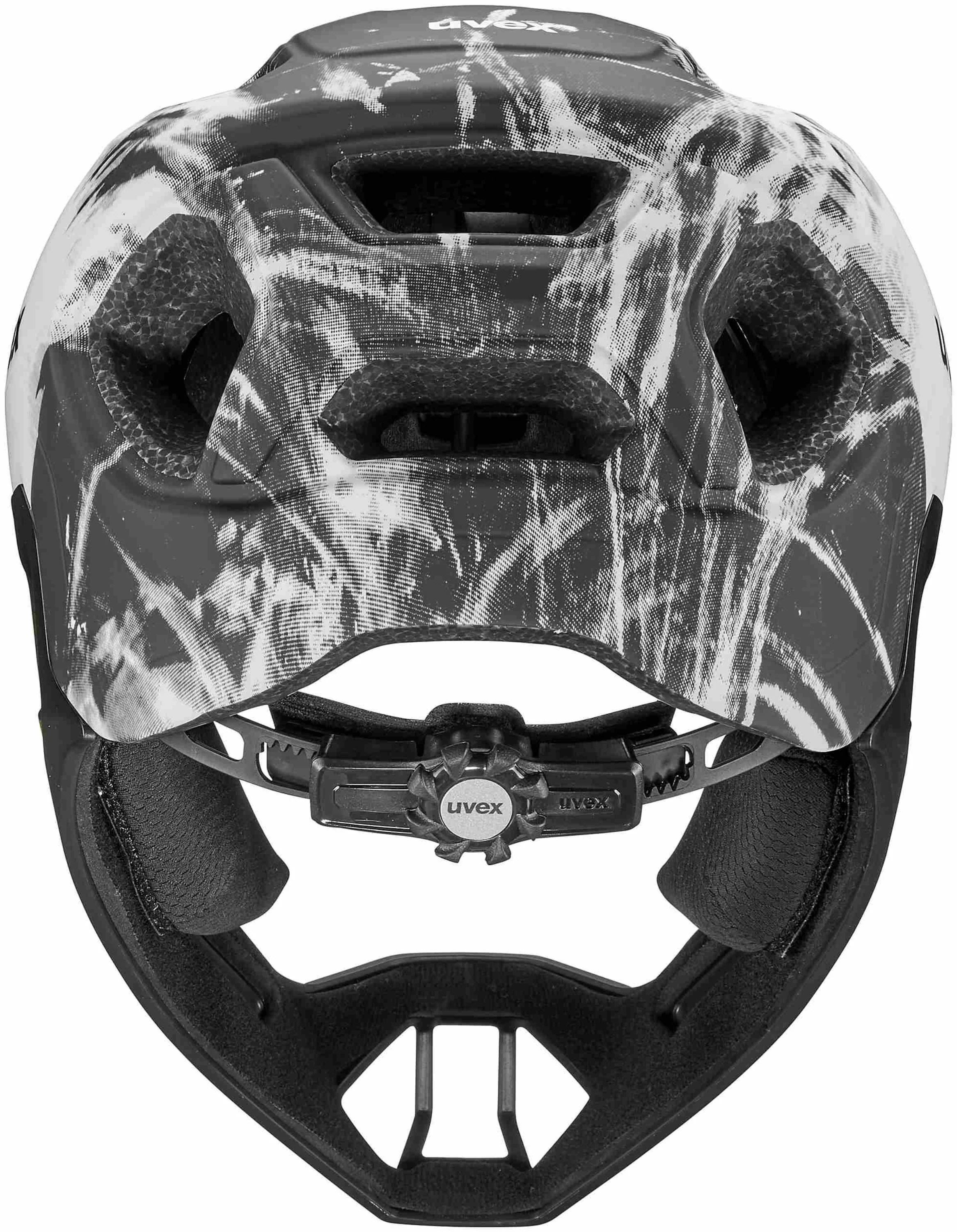 uvex React Jr. Fullface Kinderhelm Black-White Matt - Image 3