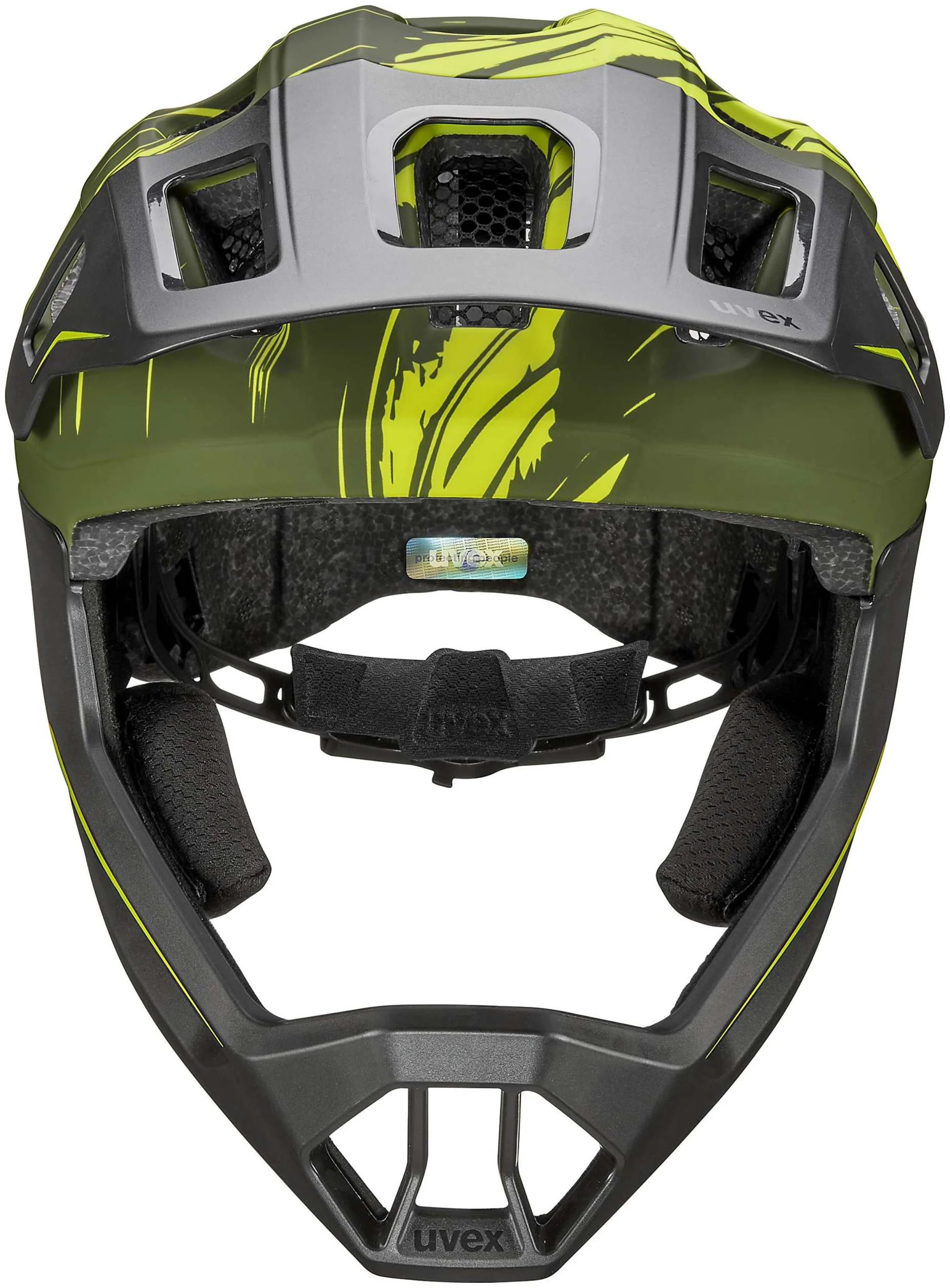 uvex React Jr. Fullface Kinderhelm Dark Olive Matt - Image 2