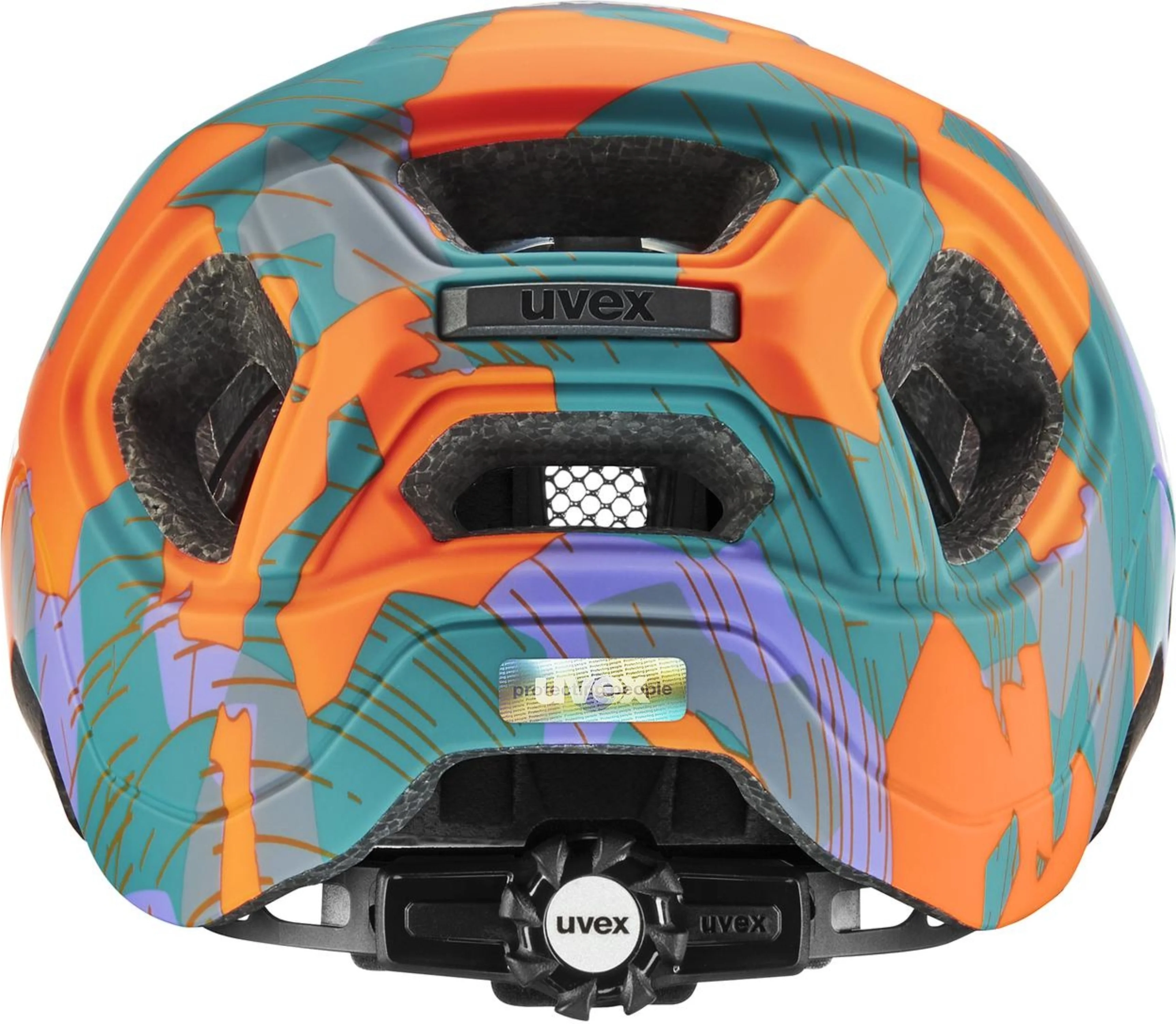 uvex React Jr. Kinderhelm Papaya Camo Matt - Image 3