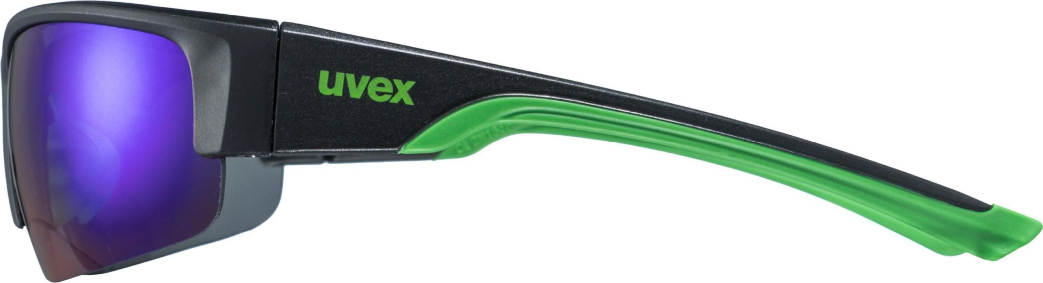 uvex Sportstyle 215 Radbrille Black Mat Green / Mirror Green - Image 3