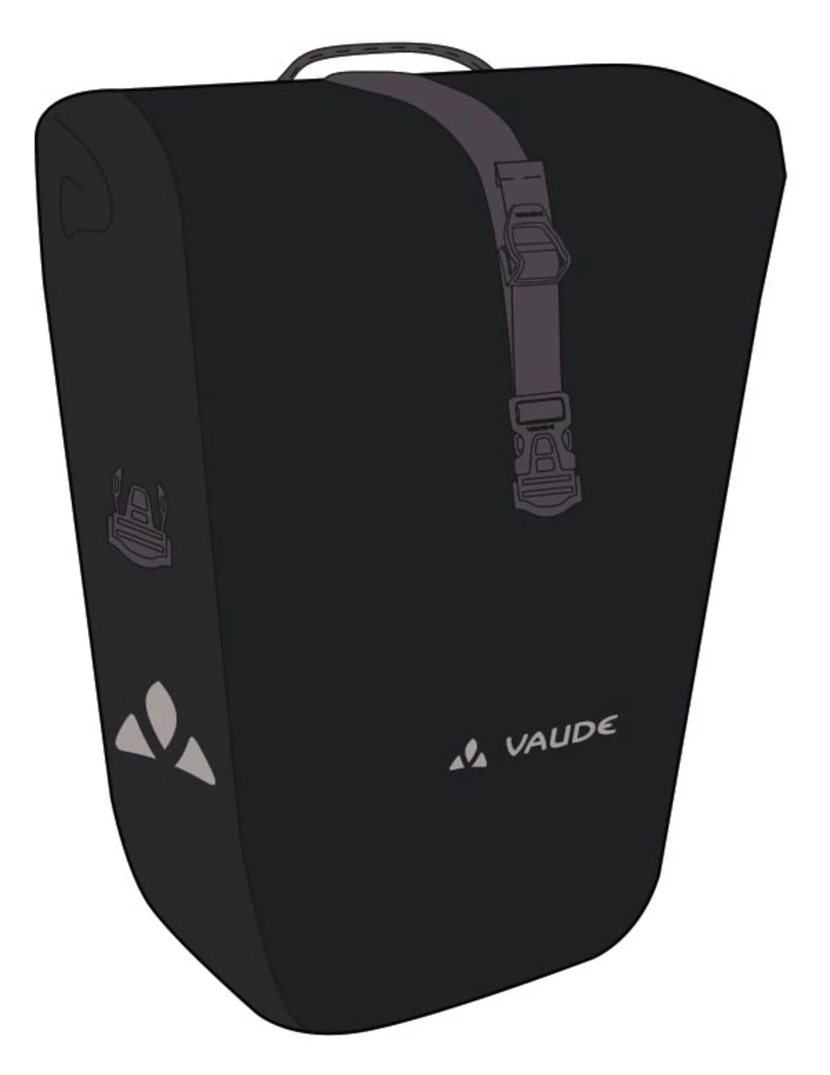 VAUDE Aqua Front Gepäckträgertasche schwarz - Image 4