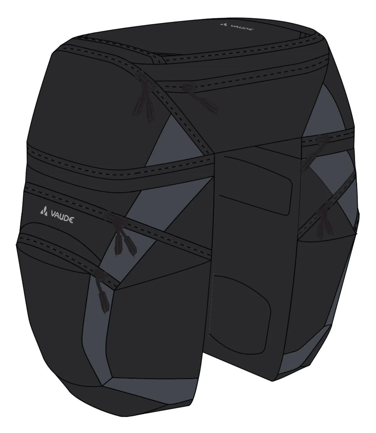 VAUDE Karakorum Pro Gepäckträgertasche schwarz - Image 3