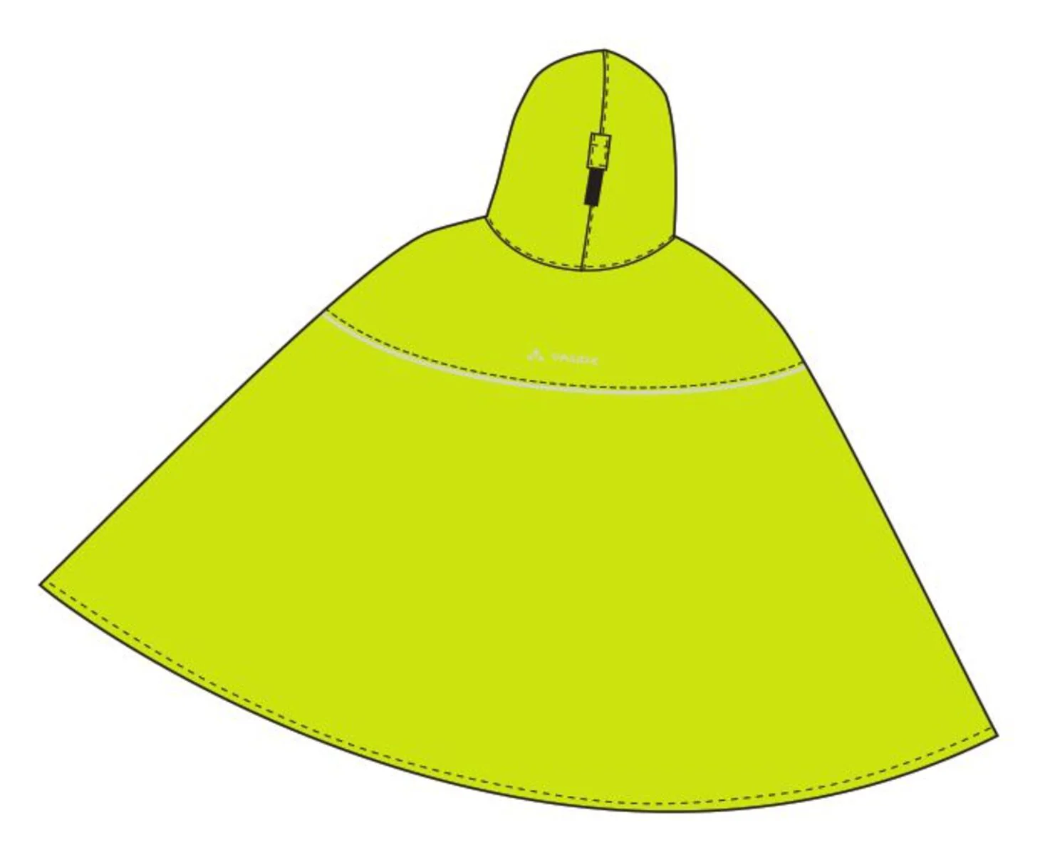 VAUDE Kids Grody Poncho gelb - Image 4