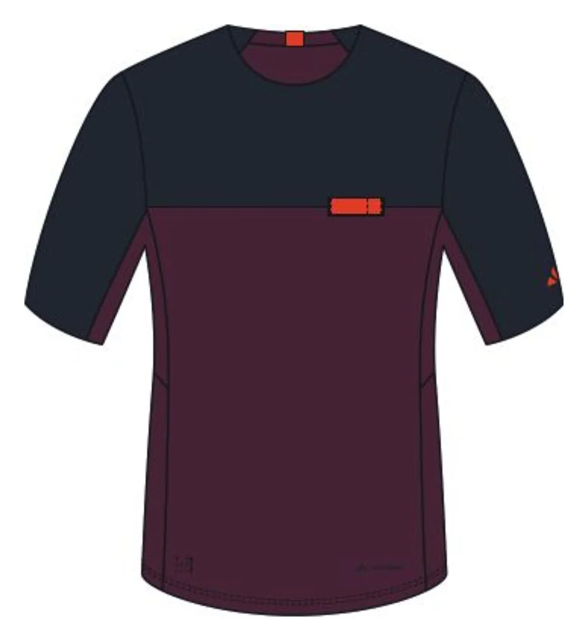 VAUDE Kuro II Kurzarm Shirt Herren rot/schwarz - Image 8