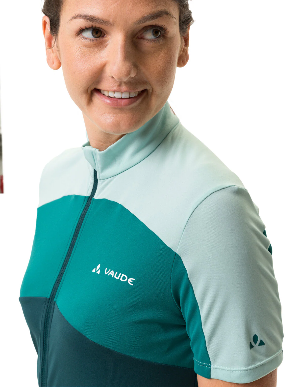 VAUDE Matera Kurzarm Full-Zip Trikot Damen grün - Image 5