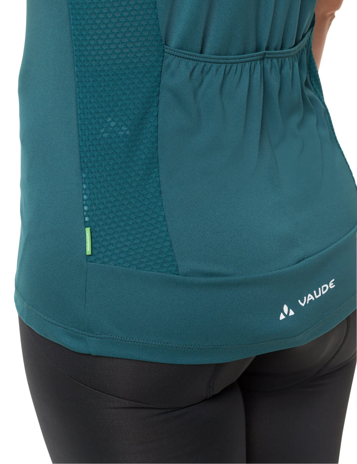 VAUDE Matera Kurzarm Full-Zip Trikot Damen grün - Image 6