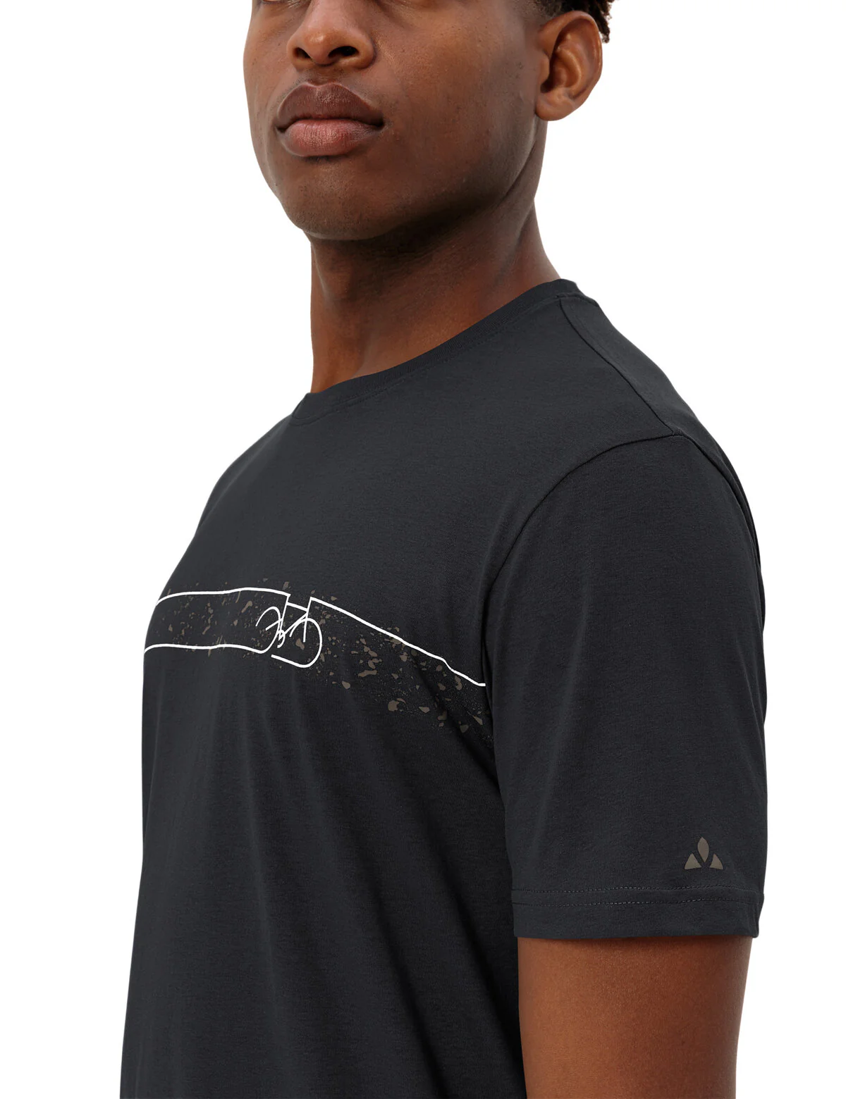 VAUDE Men's Cyclist T-Shirt V black/black - Image 5