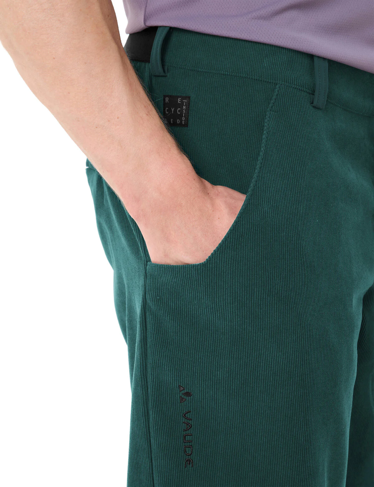 VAUDE Men's Loamer Base Cord Shorts deep pond - Image 4