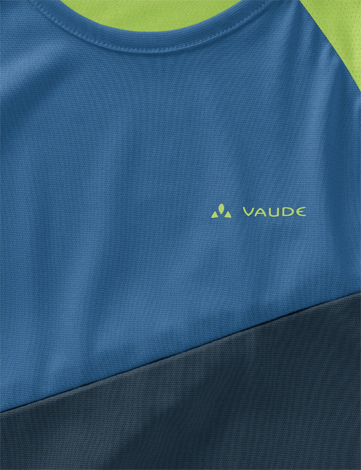 VAUDE Moab Langarm T-Shirt Kinder blau/grün - Image 3
