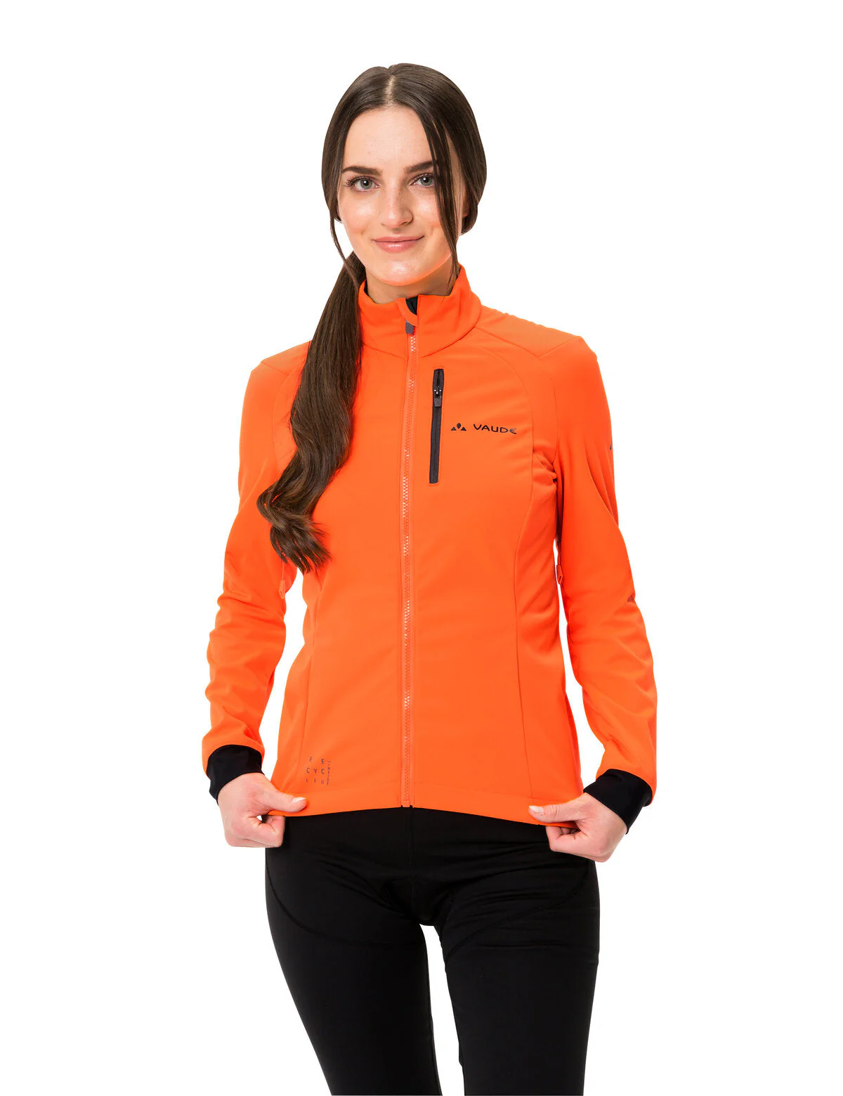 VAUDE Posta Softshell Jacket Damen neon orange - Image 2