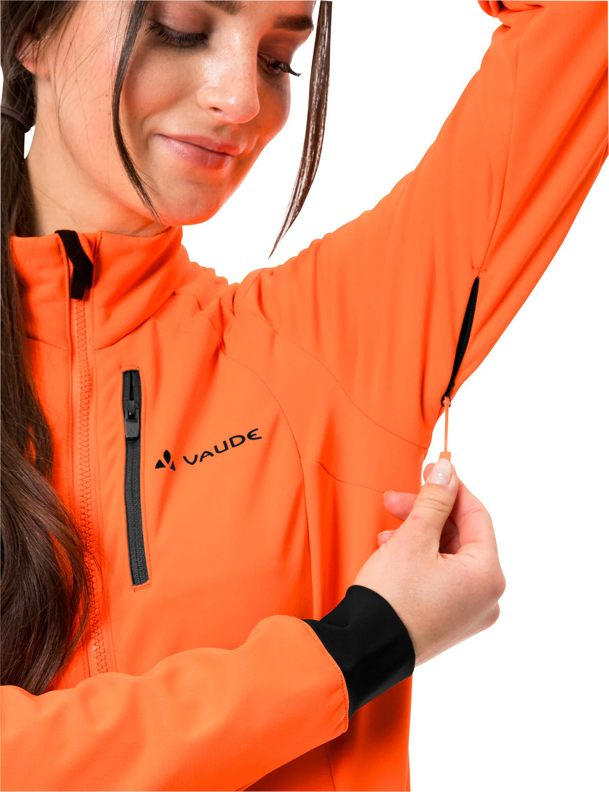 VAUDE Posta Softshell Jacket Damen neon orange - Image 5