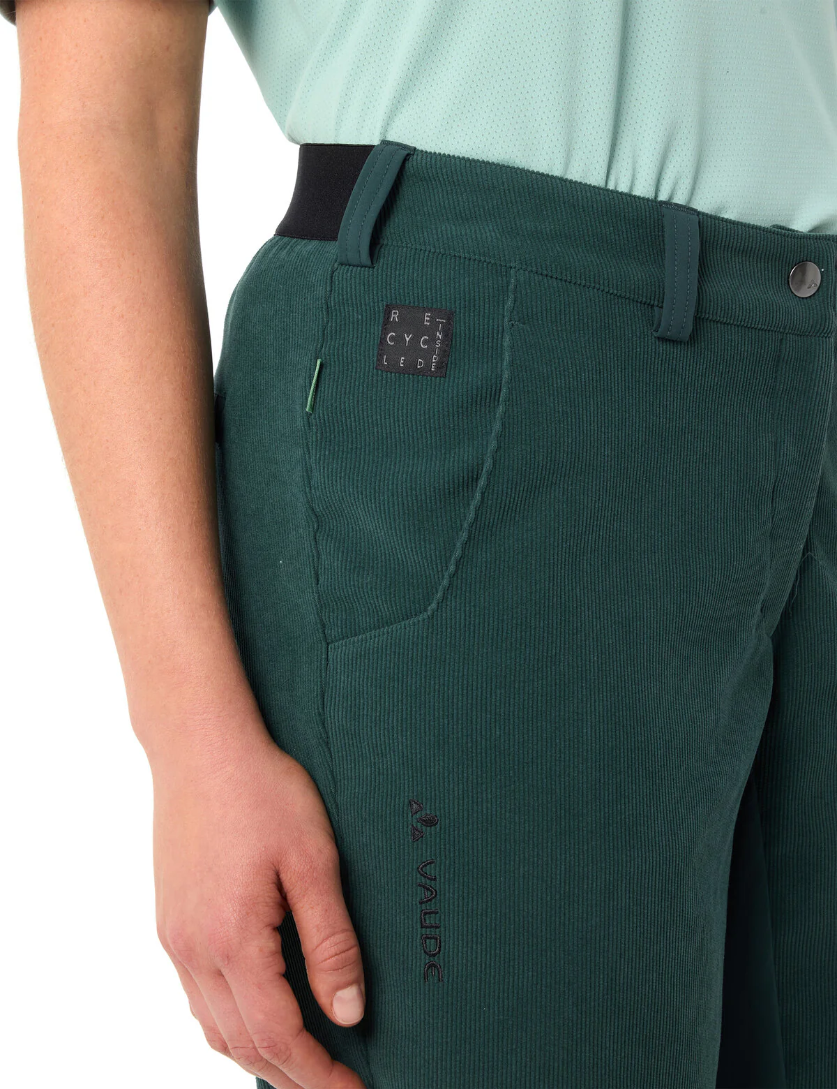 VAUDE Women's Loamer Base Cord Shorts deep pond - Image 4