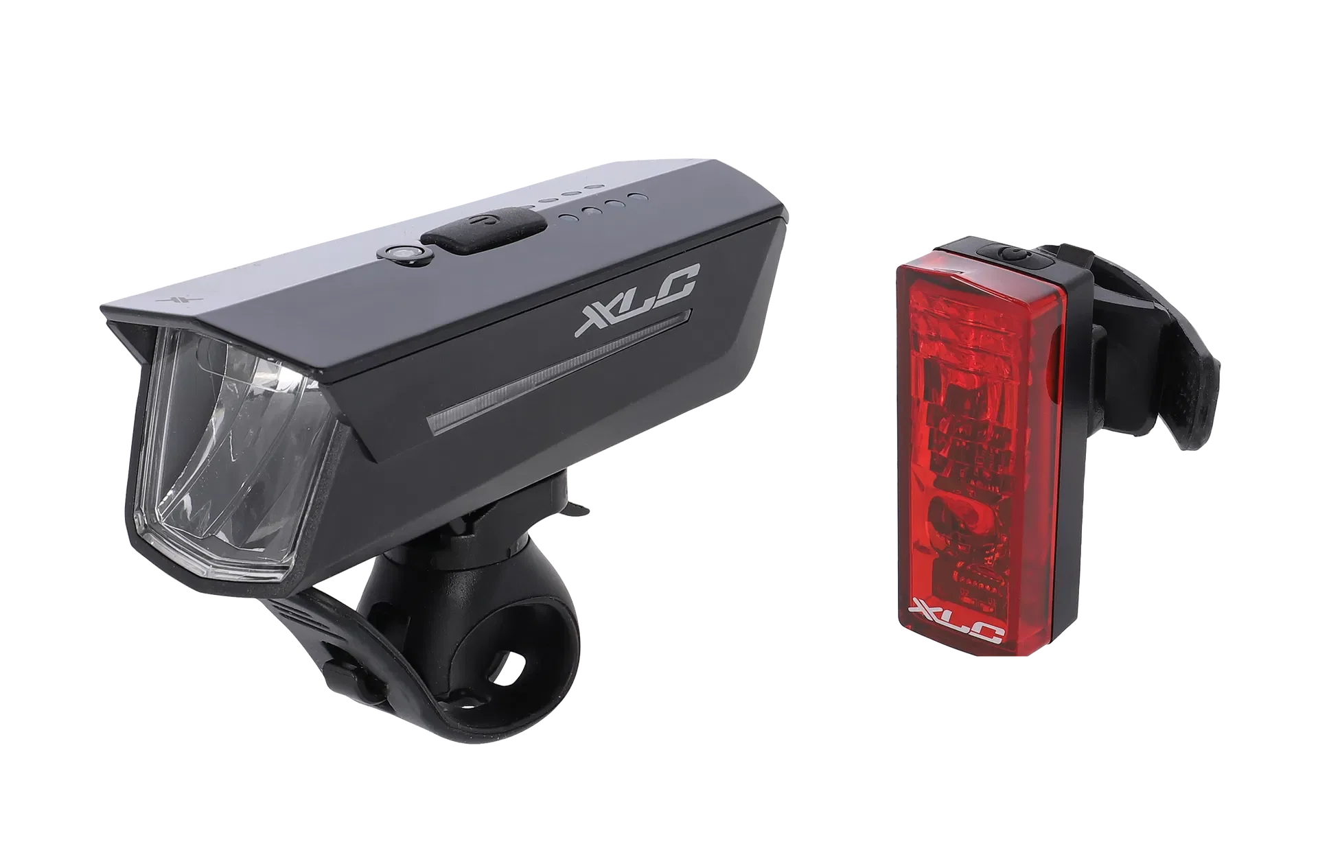 XLC CL-S24 PROXIMA LED Akku Beleuchtungsset alufarbig