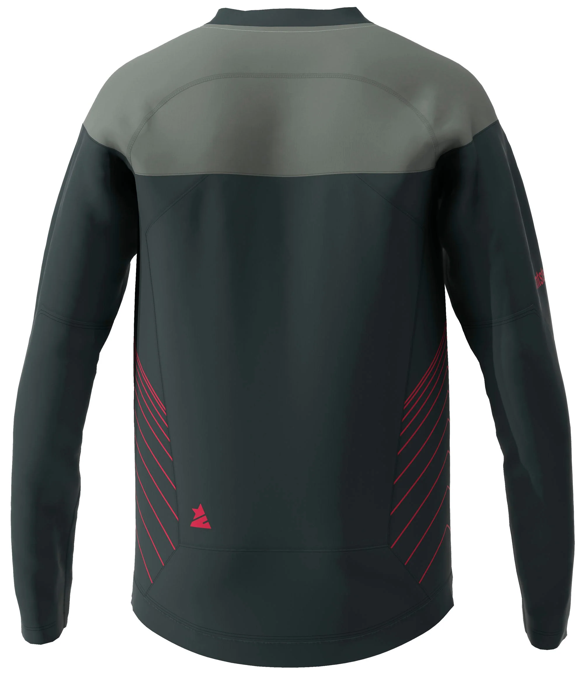 Zimtstern Bulletz Shirt LS Men Pirate Black/Jester Red - Image 2