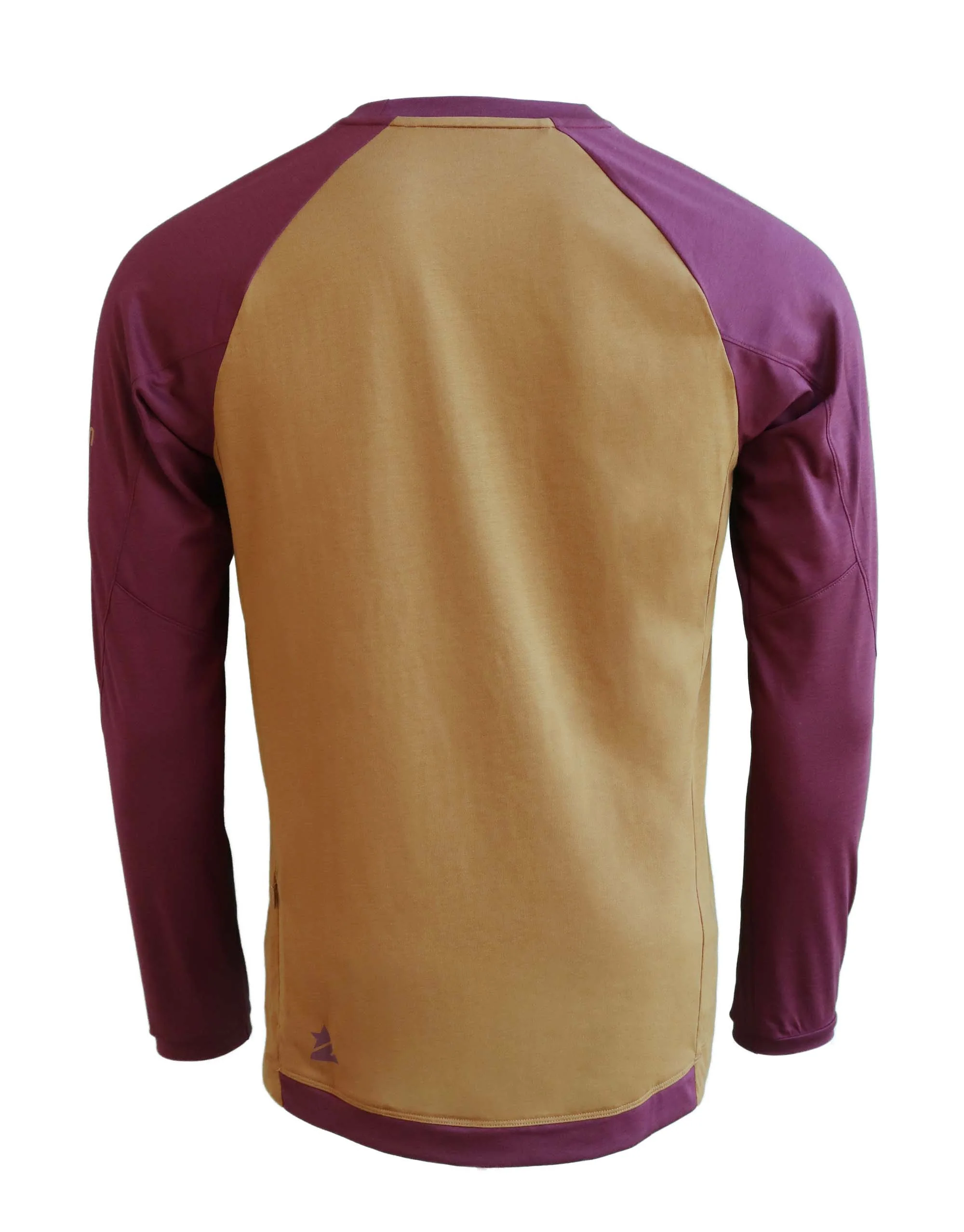 Zimtstern PureFlowz Shirt LS Men Golden Brown / Windsor Wine - Image 2