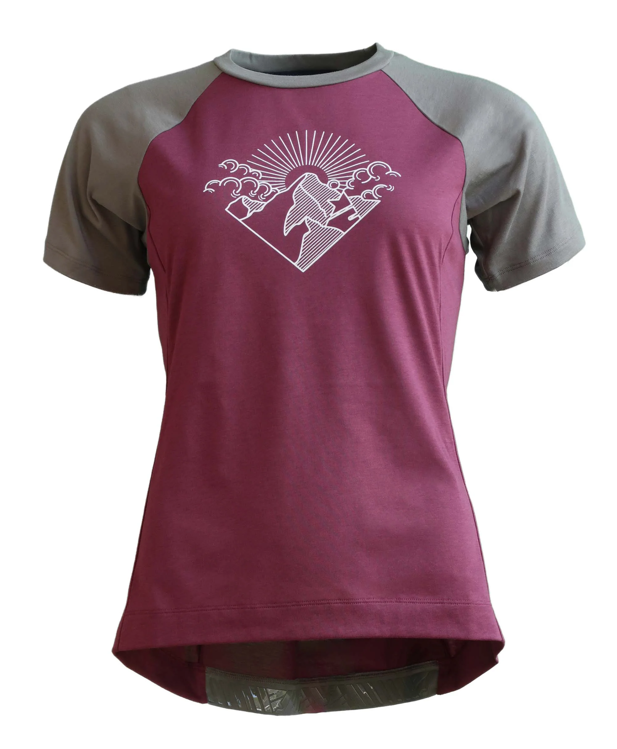 Zimtstern PureFlowz Shirt SS Wmns Windsor Wine/Dusty Olive